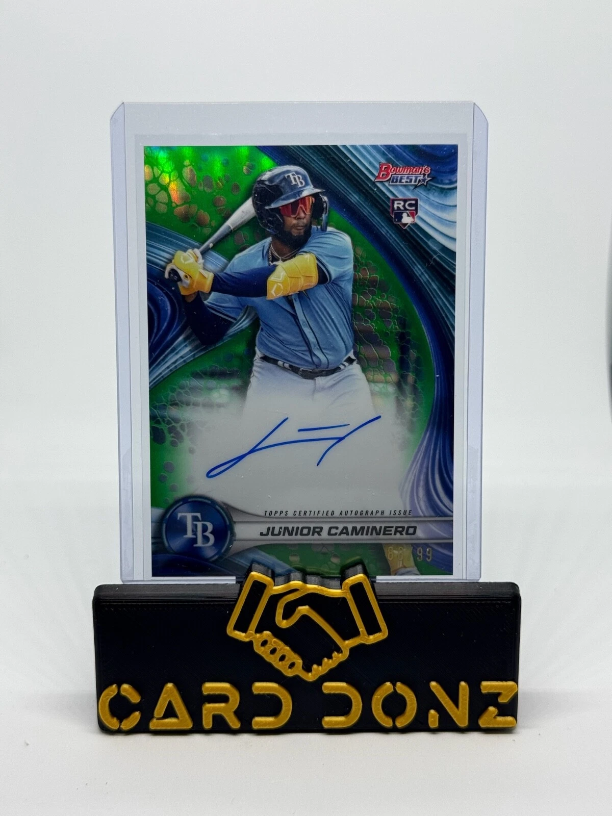Junior Caminero 2024 Bowman's Best RC Green /99 Refractor Rookie Auto 🔥🔥🔥🔥