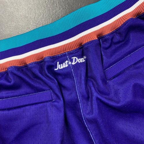 100% Authentic Just Don x Mitchell & Ness 96 97 Utah Jazz Shorts Size L Mens - Picture 6 of 7