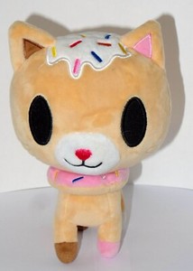 Tokidoki Biscottino Donut Cat 8â Plush Toy Kitty Aurora Tan Pink Stuffed Animal | eBay