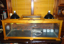 Custom Wood Reptile Cage Enclosure Vivarium 50"LX18"WX18"H - Furniture Quality