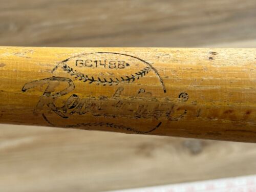 Bate de Béisbol de Colección Años 50 60 REVELATION Madera Pequeñas Ligas ROLLINS TIPO GC1488 28" - Imagen 2 de 12