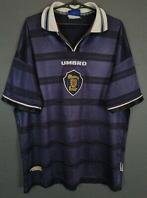 VINTAGE MEN'S UMBRO SCOTLAND 1998/2000 HOME SOCCER FOOTBALL SHIRT JERSEY  SIZE XL | eBay