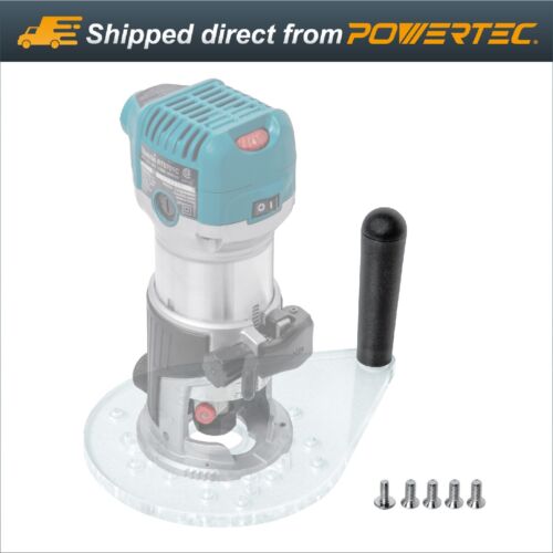 POWERTEC Offset Base Plate for Trim Routers Edge Profile Tool - Fits Most Bosch - 第 1/8 張圖片