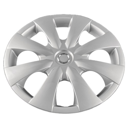 Set of (4) 15" Silver Hubcaps for Toyota Corolla 2009-2013, 8 Spoke, Heavy Duty - Picture 3 of 6