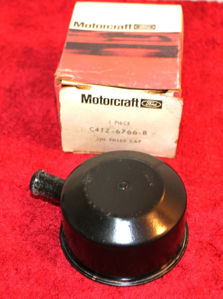 Ford Mustang Mercury Cougar 1965 1966 1967 nuevo negro 289 390 427 tapa de llenado de aceite Foto 2 de 3