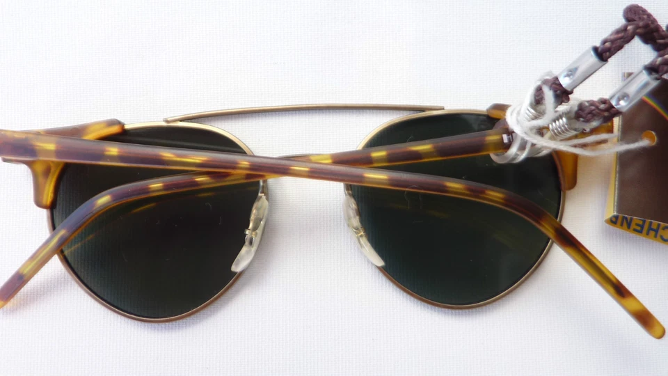 Occhiali da sole Eschenbach doppio ponte effetto corno marrone fantasia panto taglia: M - Immagine 4 di 4