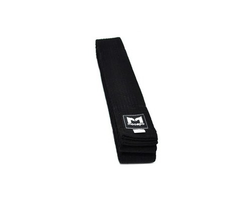 Moospo Cintura Nera Taekwondo (larghezza - 5 cm) TKD Karate Judo Hapkido - Foto 3 di 4