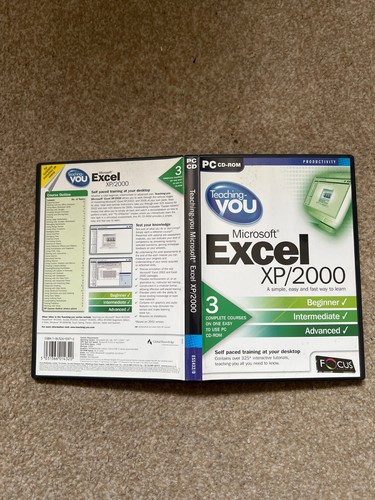 Teaching You Microsoft Excel XP/2000 PC CD-ROM Complete Tutorial Course Training - Afbeelding 3 van 3