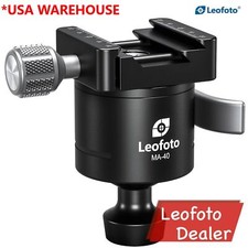 Leofoto MA-40 40mm Rapid Lock Ball Head w Arca /Picatinny Clamp
