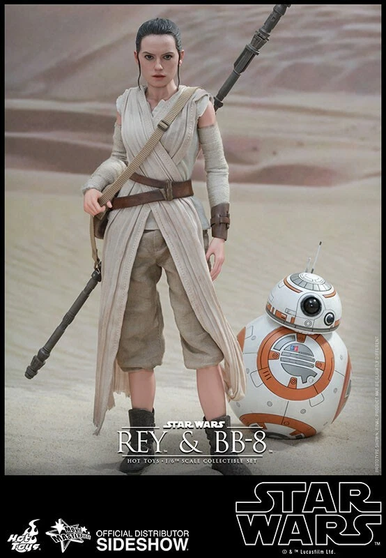 1:6 Hot Toys Star Wars Episodio VII Pack de 2 Figuras MMS Rey y BB-8 - HOT902612 - Imagen 3 de 4
