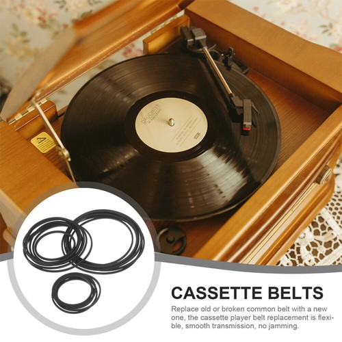 60 Pcs Ceinture Radio De Tourne-disque Courroies En Caoutchouc Pour Flûte À Bec - Afbeelding 9 van 12
