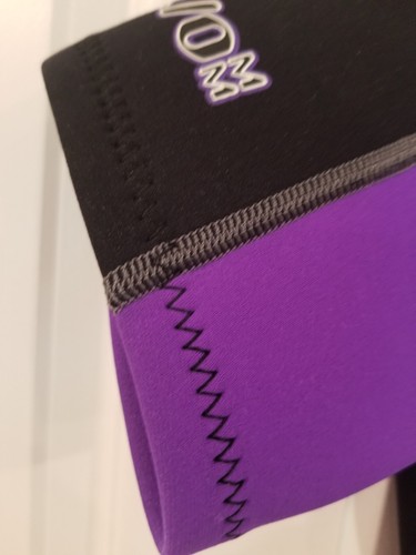 NeoSport 2/0 MM Women's Wetsuit  Short Leg Arm Size 6 Black Purple Neopren Nylon - Picture 7 of 19