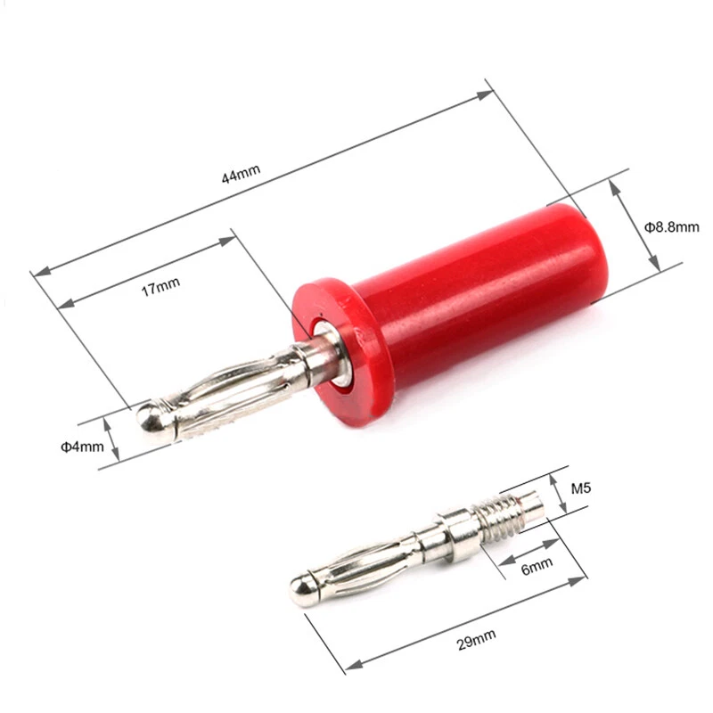 4mm Lanterns Type/Banana/Gold Plated Type Test Plug Connectors 32A Large Current - Image 3 of 4