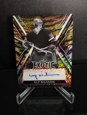 AUTO #d/10 💥 ULF NILSSON SP 2024 Leaf Metal Legends Exotic Tiger Shimmer Signed