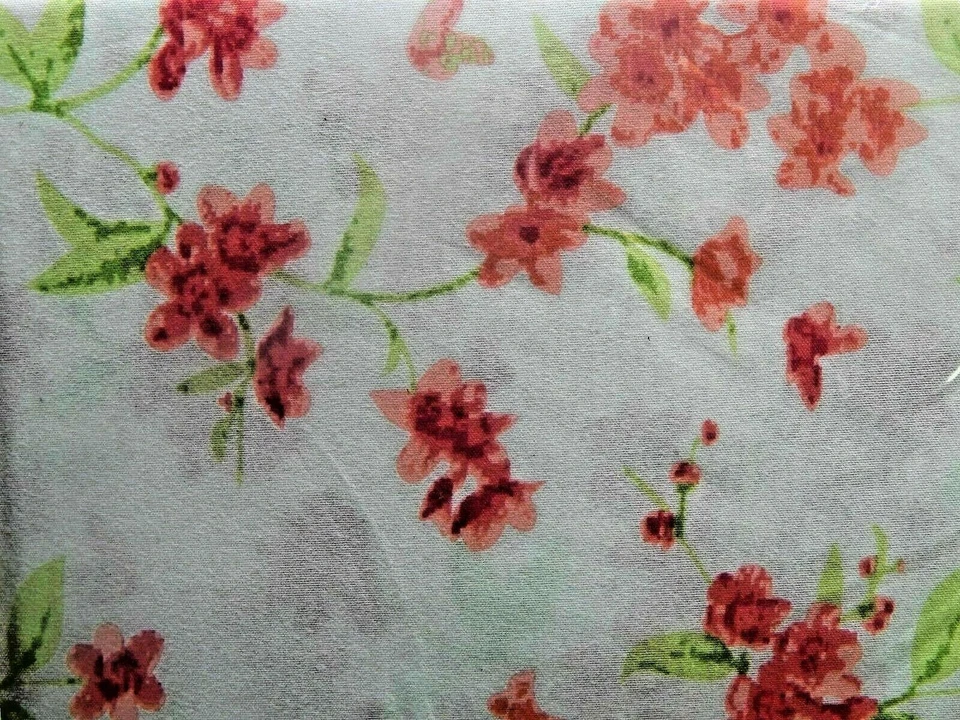 Tecido de banho Metro Luxe cortina de chuveiro mimosa branco floral novo - Imagem 4 de 4