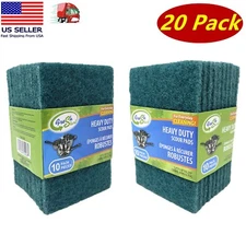 Pack of 20 Heavy Duty Scouring Pads for Home & Kitchen Scour Scrub Cleaning