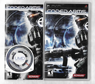CODED ARMS Sony PSP disc, case  and manual