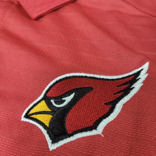 Arizona Cardinals Shirt Mens Medium Red NFL Team Football Apparel Polo SS - Foto 4 di 10