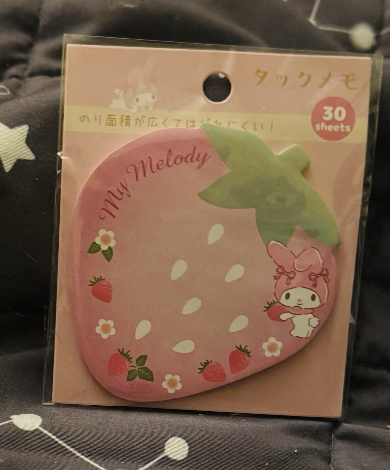 My Melody Strawberry Sticky Notes Pad Kawaii Sanrio Japan Original-image