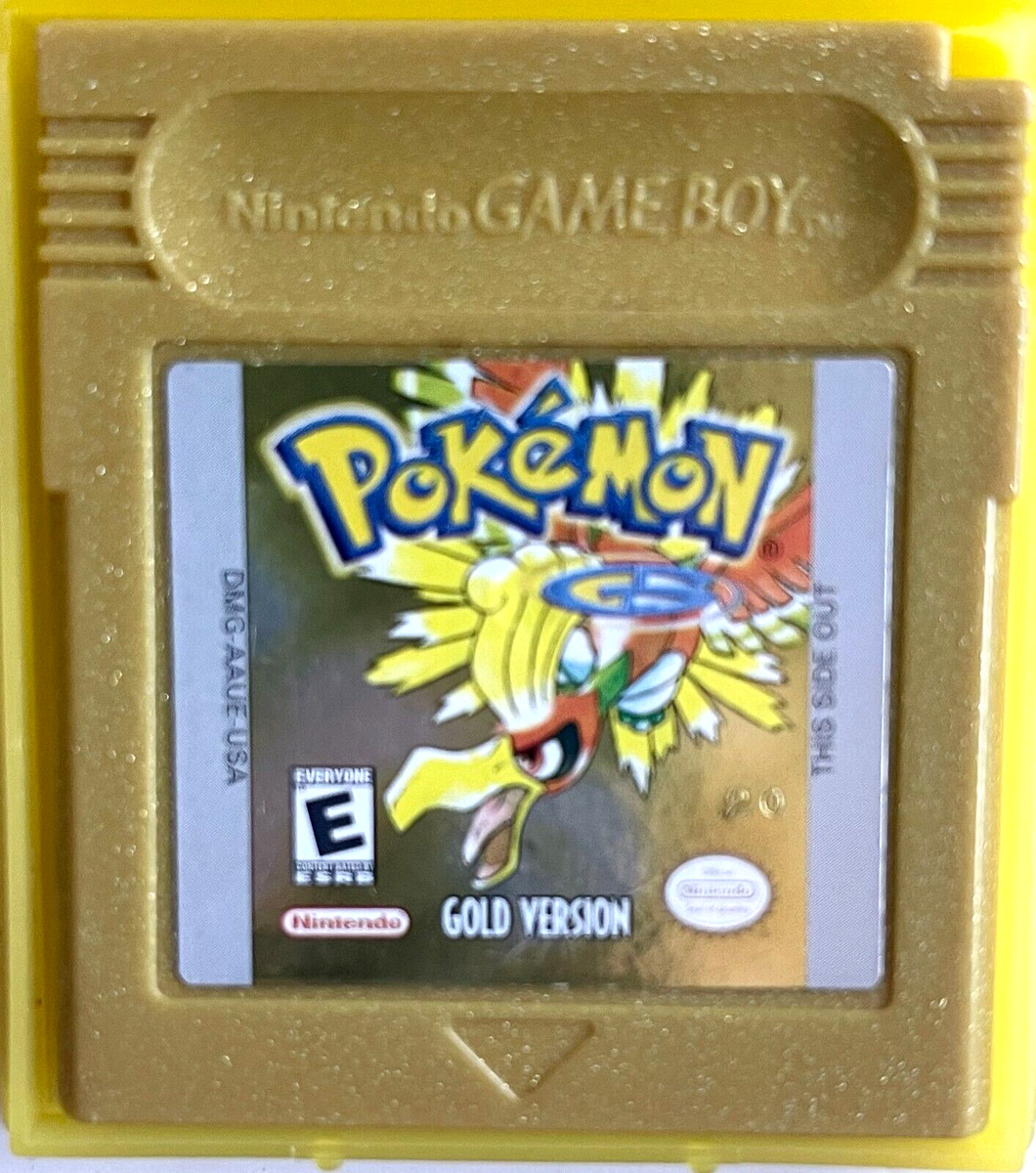 Nintendo Gameboy Color Pokemon Gold Version game Authentic Cartridge  Vintage 