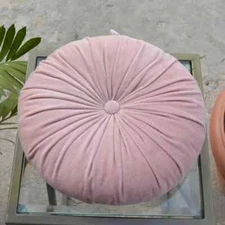 Soft Velvet Round Cushion Cover – Comfy & Chic Floor Decor, Home Seating Decor