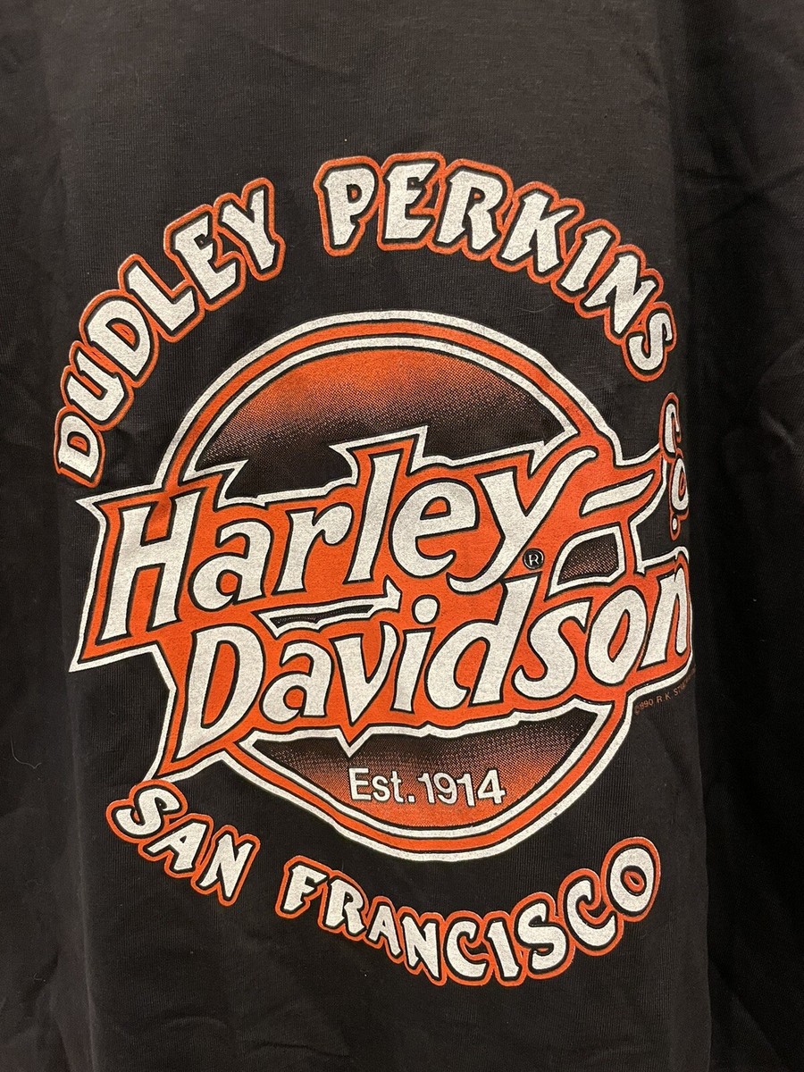 VTG 1990 Harley Davidson San Francisco Dudley Perkins T-shirt