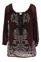 Inc International Concepts Size S Us Floral Women's Blouse Purple Nylon - on sale Inc International Concepts Size S Us Floral Women's Blouse Purple Nylon - on sale