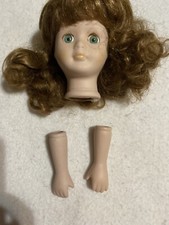 Girl Porcelain Doll Parts Head And Hands