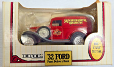 ERTL Anheuser-Busch 1932 Ford Panel Delivery Truck Bank 1:25 Die Cast Red