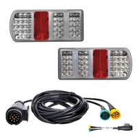 LED RüCkleuchten Set AnhäNger 13 Polig Kabel 5M AnhäNgerbeleuchtung RüCklichter