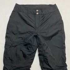 Columbia Bugaboo Omni-Tech Ski Insulated Pants Women's M Black Snap Snowboard