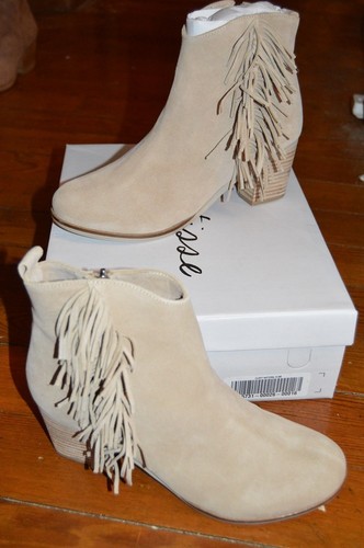 MATISSE CLOEY SUEDE LEATHER FRINGE DETAILED SIDE ZIP ANKLE BOOTS PICK SIZE COLOR - Picture 25 of 28