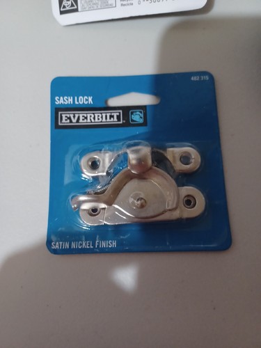 Sash Lock Everbilt Satin Nickel Finish 482315 4 Locks All New In Package - Picture 7 of 8