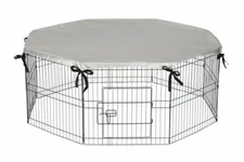 Universal Dog Playpen Top Cover Provide Shade Or Security for indoor Fits Panel