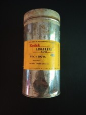 Kodak, Linagraph Paper 480, 4" X 12" Canister, 8" X 200ft, Empty