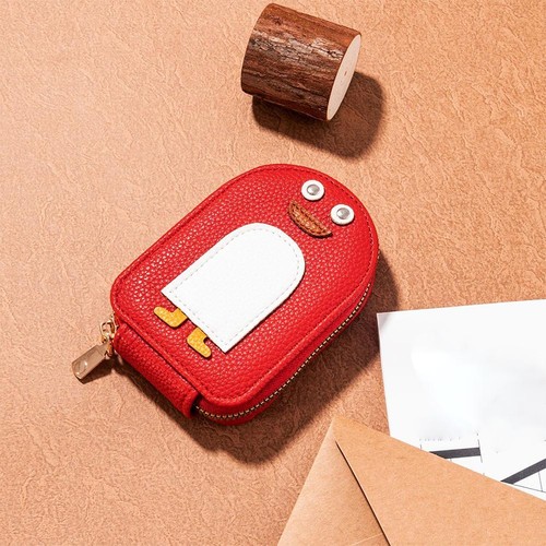 Cartoon Penguin Credit Card Holder Organ Style Coin Purse Cute Wallet Bag - Picture 12 of 19