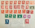 Vtg Norway 10 Ore Lion Rampant Stamp 1924 5 25 30 40 Estate Lot 32 NORGE STAMPS — photo 1