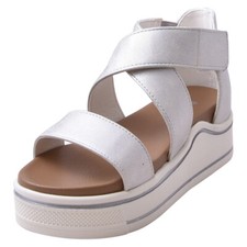 Mia Kids Minka-II Girl's Sandals Little/Big Hook/Loop Closure Strap Shoes White