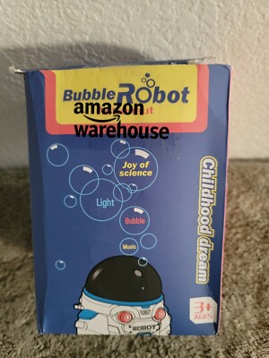 Robot Bubble Machine Automatic Bubble Blower, Acousto-optic Robot with ...