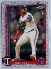2025 Topps Chrome Logofractor Edition Kumar Rocker #73 Texas Rangers
