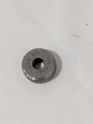 Beveled Face Knurl Wheel: 3/4  90 ° Tooth Angle 21 TPI, Straight, Cobalt KS KPX2