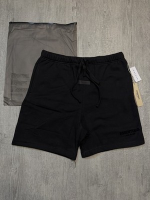 Fear of God Essentials Shorts Stretch Limo Black SS22 - NWT