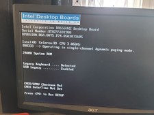 INTEL E210882 D865GVHZ DESKTOP MOTHERBOARD S478 3.06GHz CELERON CPU - TESTED