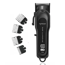 Supreme Trimmer Pro Clipper Lite w/ Fade Blade, Comb & Scissors | STC5000 Black