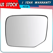 Door Mirror Glass W/Plate Driver Side Flat Heated For 09-15 Honda Pilot