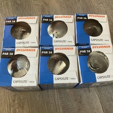 NEW Lot Of 6 Sylvania Capsylite Halogen PAR 38 Lamp Bulbs 120 Volts