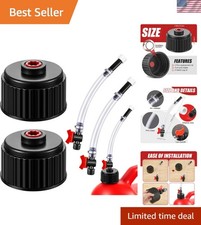 Universal 5 Gallon Gas Can Cap with Hose Kit Durable Efficient Fuel Transfer