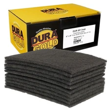 Dura-Gold Premium 6" x 9" Gray Ultra Fine General Purpose Scuff Pads, 
