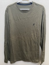 NEW Nautica Green T-Shirt Men's Large Crew Neck Long Sleeve NWT