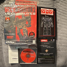 MechWarrior 2 Mercenaries PC Big Box w/ Game Manual Inserts 1996 Original Shrink